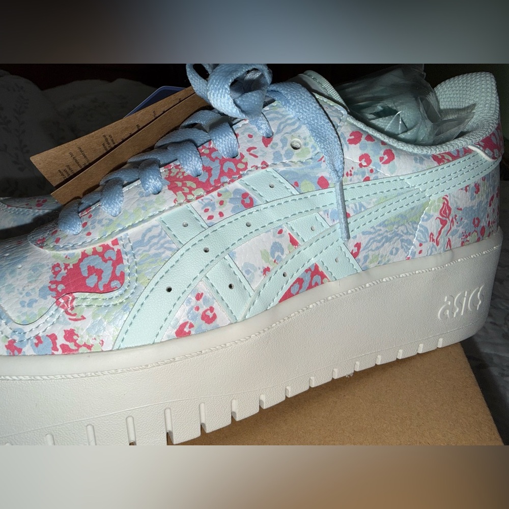 NEW IN BOX- SOLD OUT Asics Japan S PF White Soothing Sea 9.5 - Picture 11 of 12